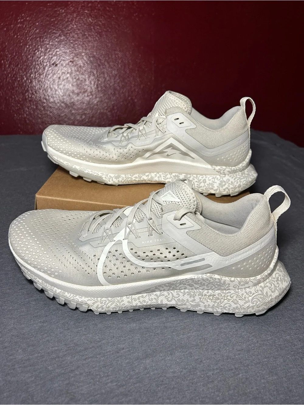 Nike React Pegasus Trail 4 “Give Her Flowers”Women's Cream/White Trail Sneakers